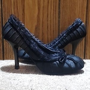 Wild Diva Satin Pumps 9